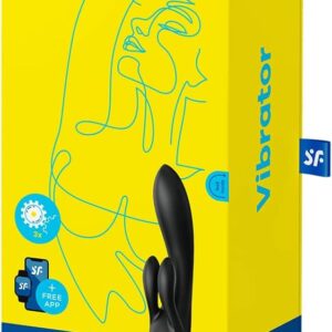 Vibrador de Conejo Satisfyer Double Flex / Negro
