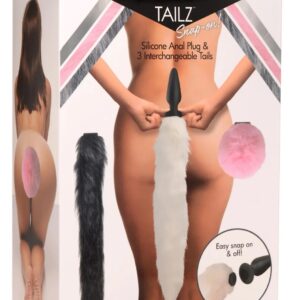 Plug Anal con colitas de Zorro, 3 colas intercambiables
