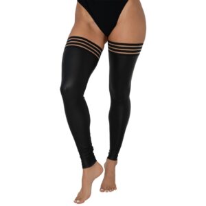 Medias de Latex negras con diseño