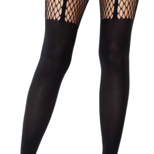 Medias con diseño Leg avenue "Opaque Garder Ilusion" / Talla Unica