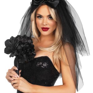 Velo de Novia negro - Leg Avenue