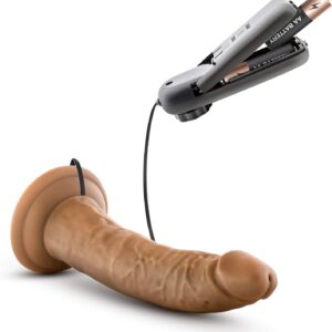 Dildo con vibracion y copa de succion / 18 cms