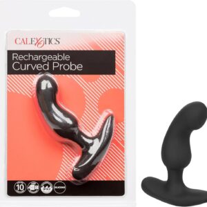 Tapón anal vibratorio curvado recargable
