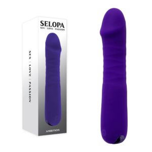 Vibrador de Silicona para Punto G  con empuje