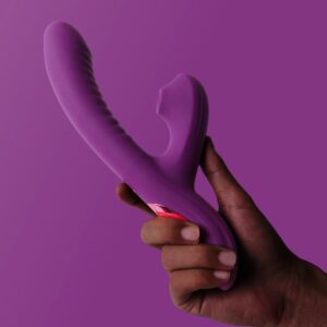 Vibrador Punto G con succionador de clitoris