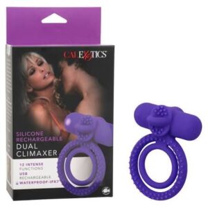 Anillo vibrador doble - Dual climaxer (Recargable USB)