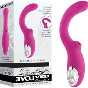 Vibrador  Punto G, con succionador