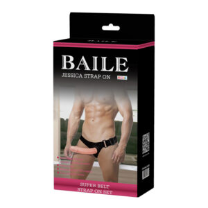 Arnes con Consolador hueco y vibracion de 17 cms