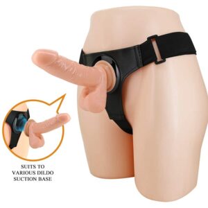 Arnes con Dildo realista con testiculos de 18.7 cms