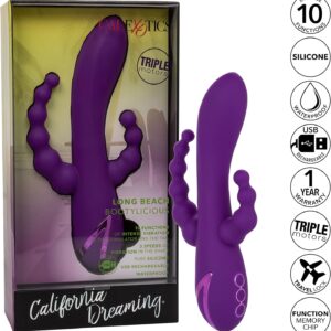 Vibrador con vibracion en Punto G, Clitoris y anal